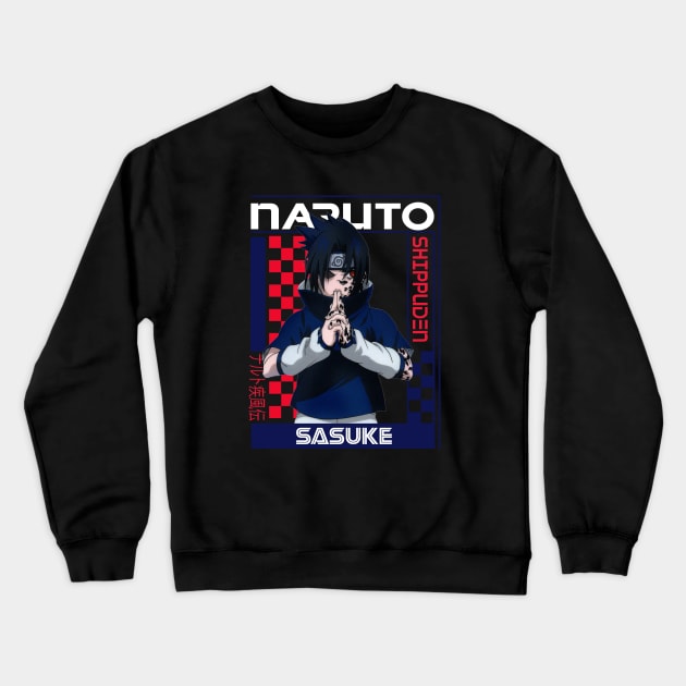 Sasuke Uchiha Crewneck Sweatshirt by Gifty Shonen